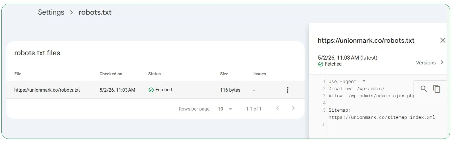 Robots txt